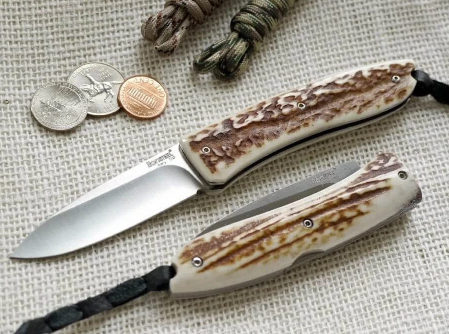 Couteau pliant LionSteel Opera manche 10cm lacet + étui