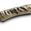 Couteau pliant LionSteel Opera acier damas manche 10cm + lacet