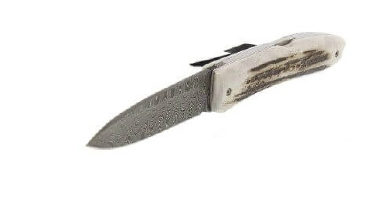 Couteau pliant LionSteel Opera acier damas manche 10cm + lacet