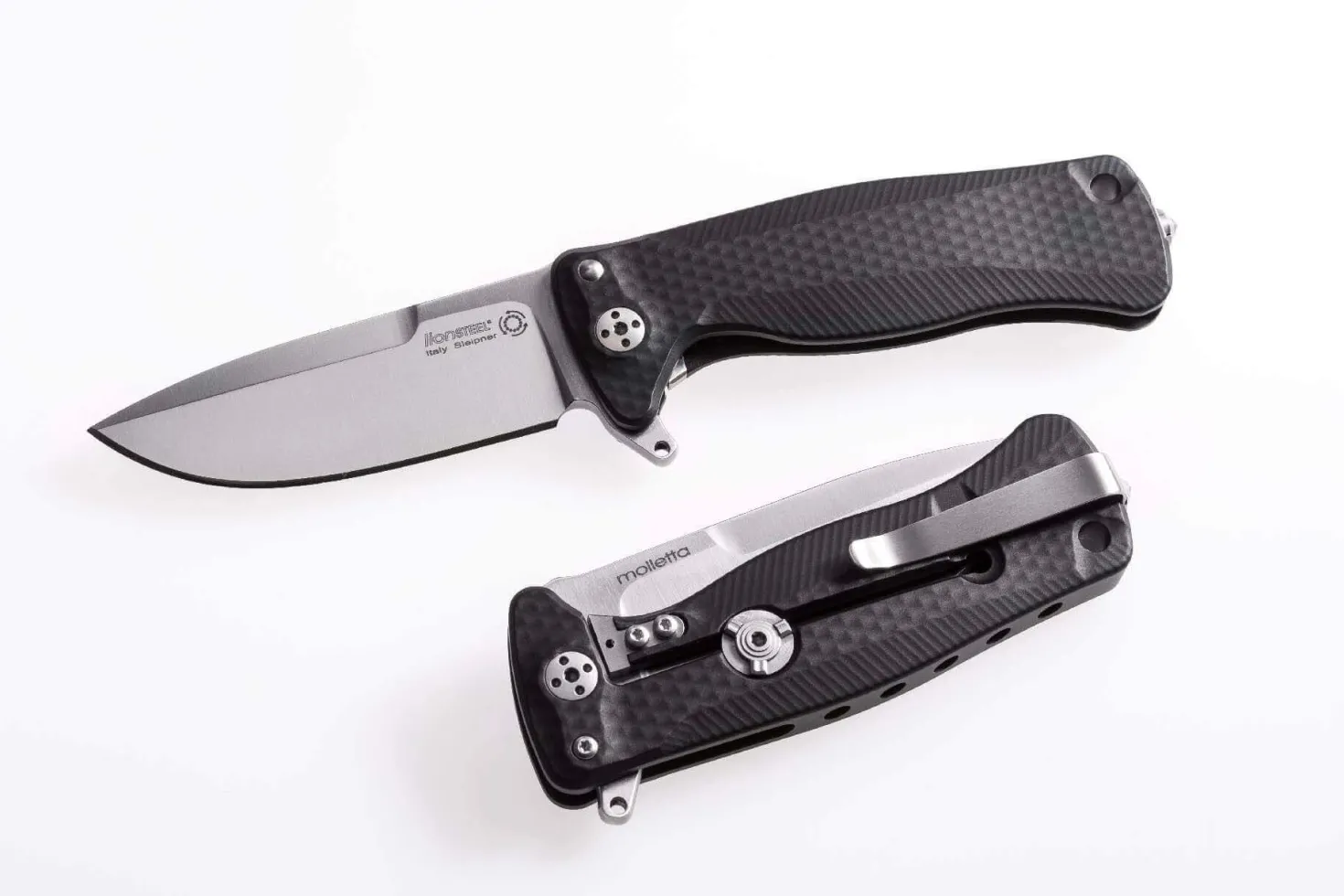 Couteau pliant LionSteel SR22 manche alu 10cm pic brise-vitre