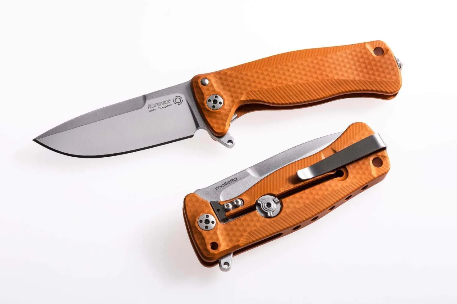 Couteau pliant LionSteel SR22 manche alu 10cm pic brise-vitre