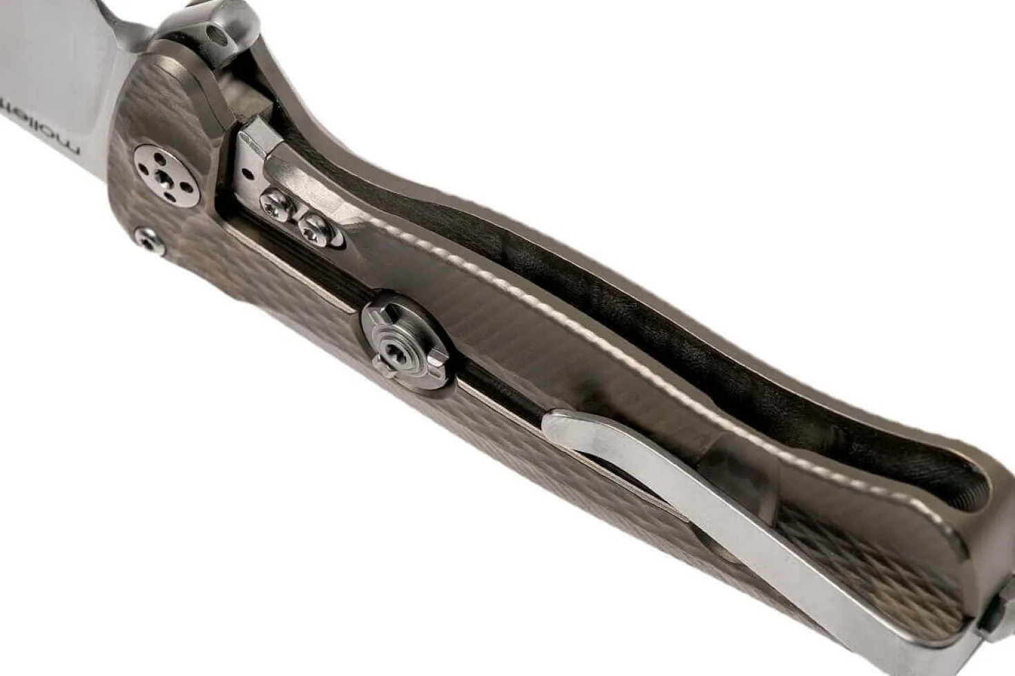 Couteau pliant LionSteel SR22 manche titanium 10cm pic brise-vitre