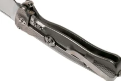 Couteau pliant LionSteel SR22 manche titanium 10cm pic brise-vitre