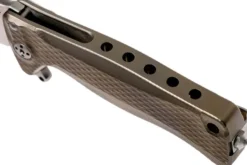 Couteau pliant LionSteel SR22 manche titanium 10cm pic brise-vitre