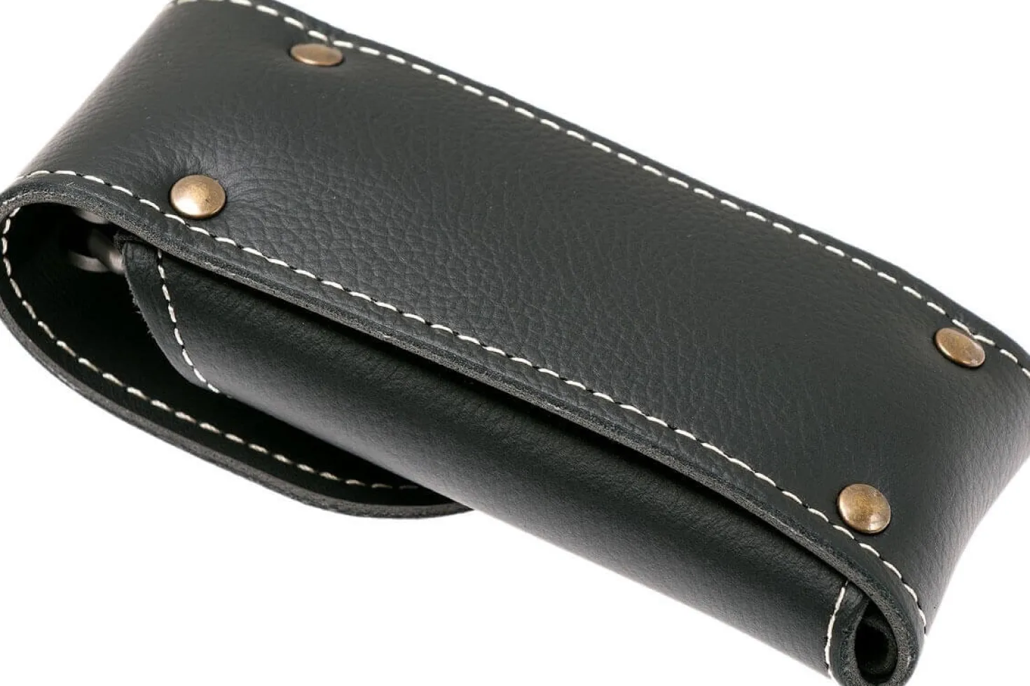 Couteau pliant LionSteel SR11 manche titanium 12cm pic brise-vitre + étui cuir