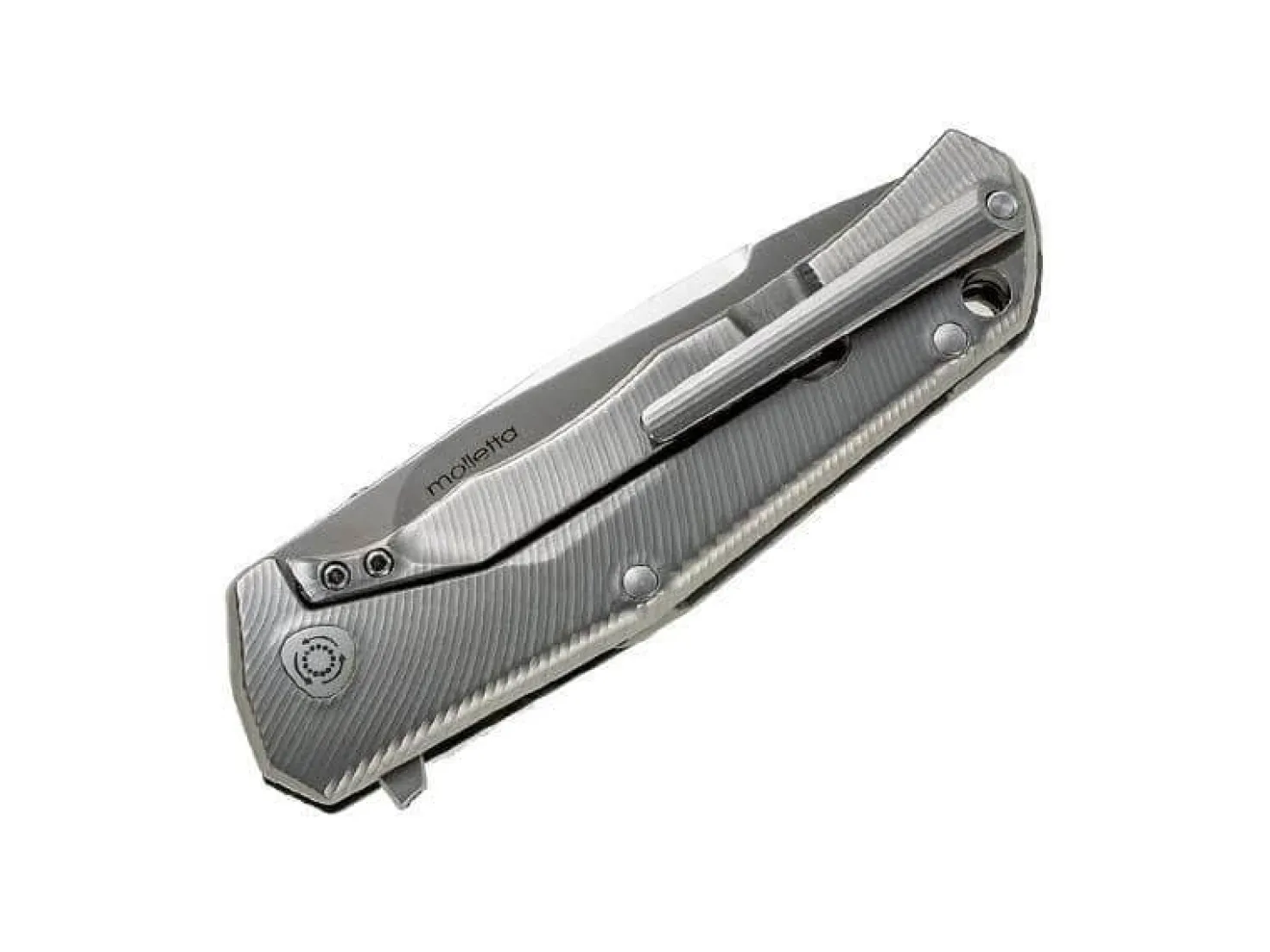 Couteau pliant LionSteel Tre manche G10 / titanium 10cm