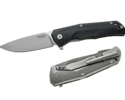 Couteau pliant LionSteel Tre manche G10 / titanium 10cm