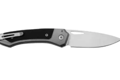 Couteau pliant LionSteel Twain TW-GYGBK manche 10,5cm en titanium gris et G10 noir
