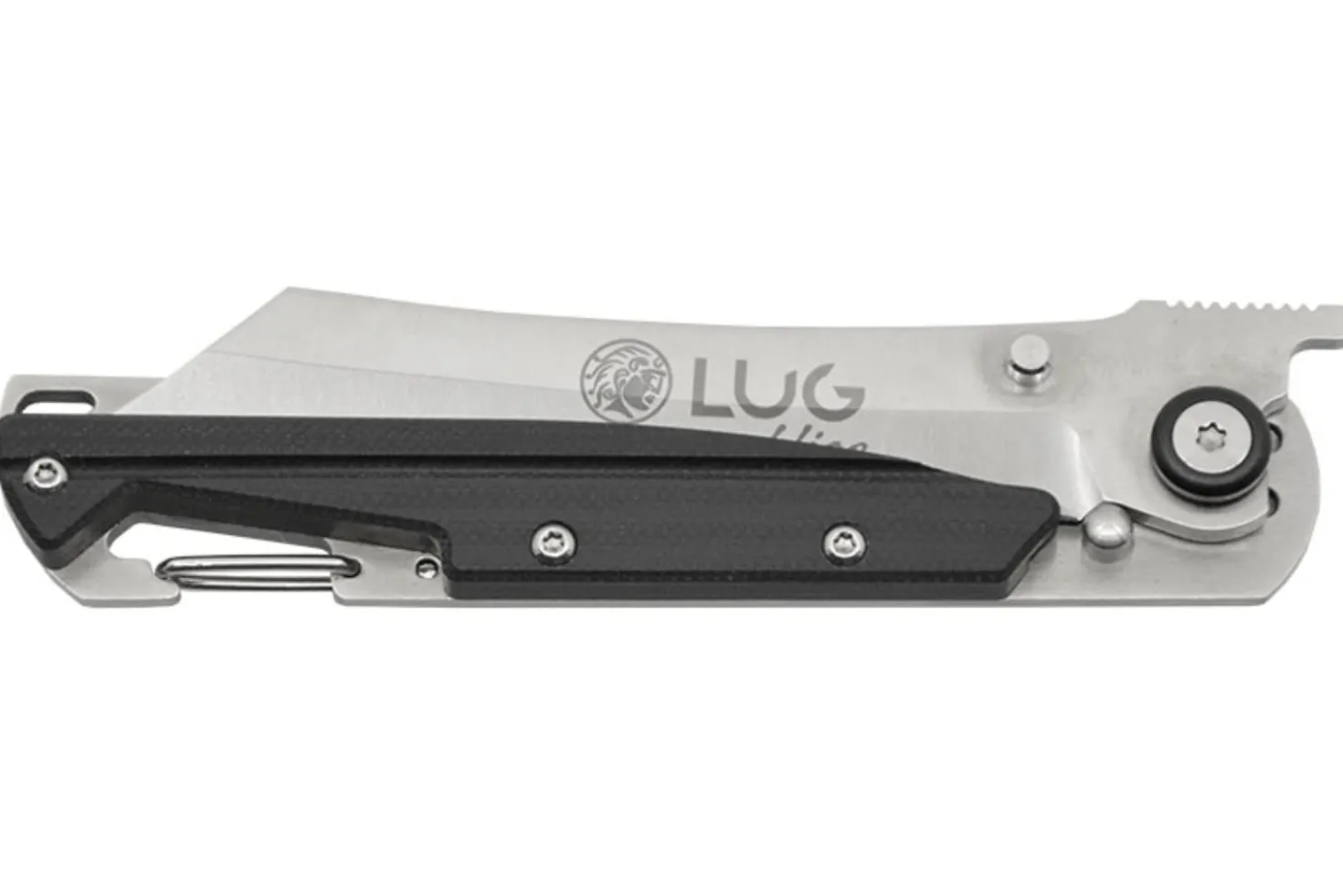 Couteau pliant LUG Higo LUSP3SHB manche en acier et G10 noir 11cm