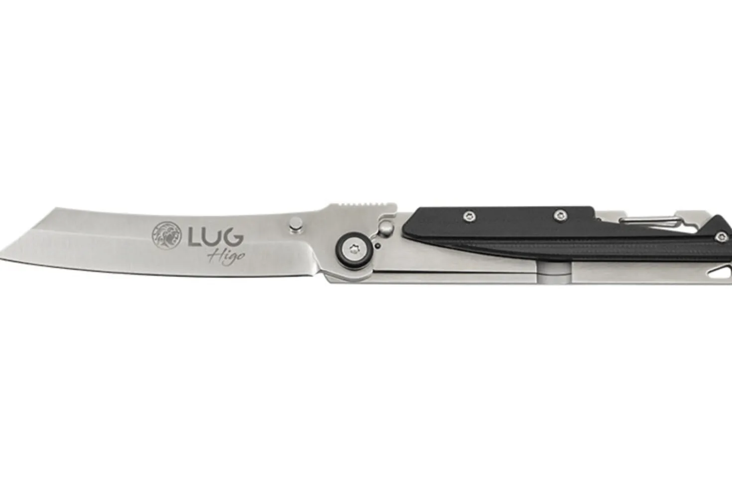 Couteau pliant LUG Higo LUSP3SHB manche en acier et G10 noir 11cm
