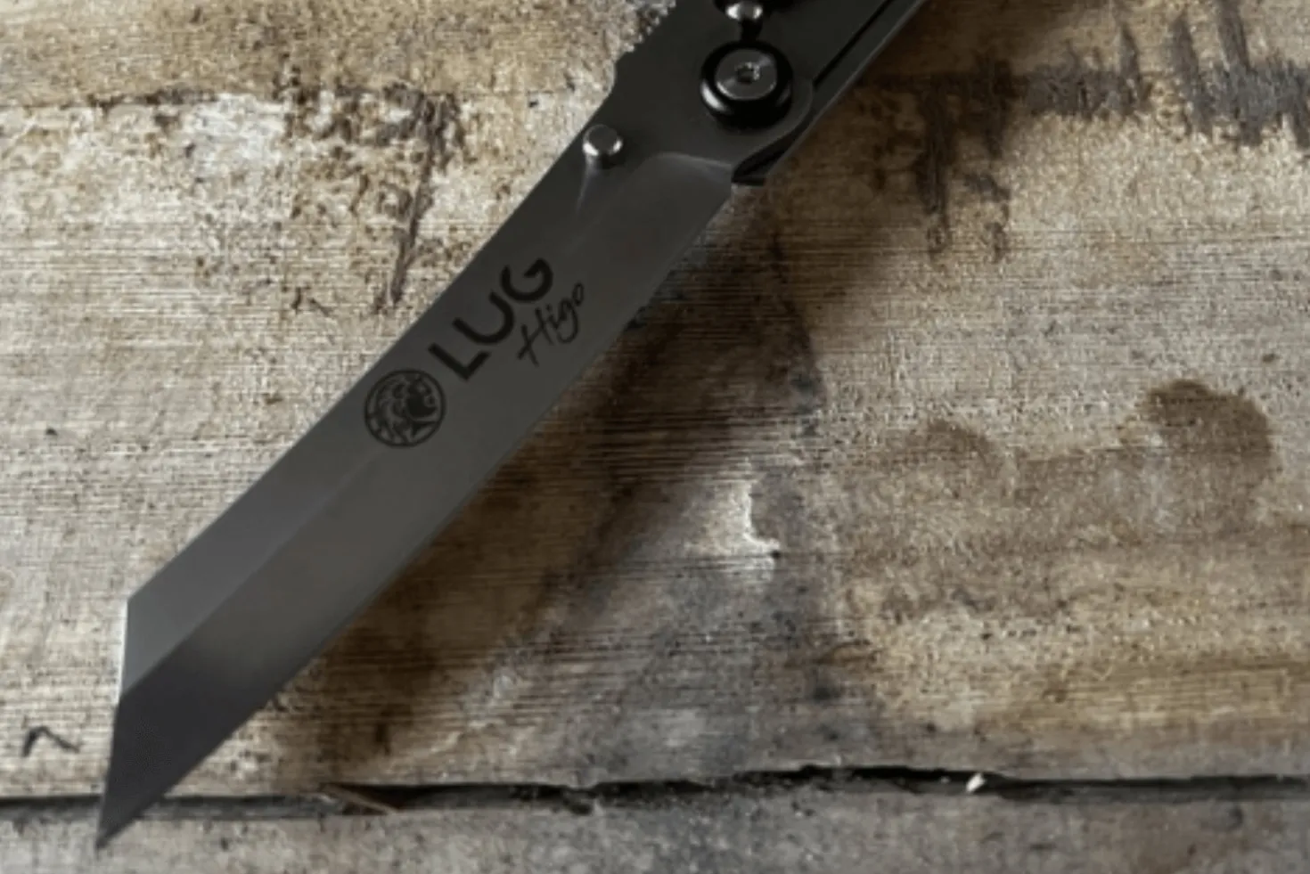 Couteau pliant LUG Higo LUSP3SHB manche en acier et G10 noir 11cm