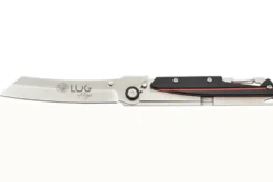 Couteau pliant LUG Higo LUSP3SHRB manche en acier et G10 noir et rouge 11cm