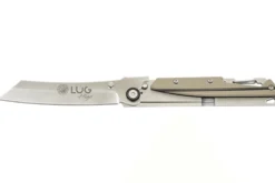 Couteau pliant LUG Higo LUSP3SHBD manche en acier et G10 désert et noir 11cm