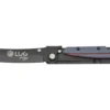 Couteau pliant LUG Higo Titanium LUSP3THRG manche en acier et G10 gris et rouge 11cm