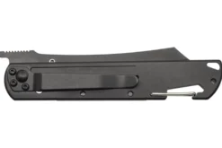 Couteau pliant LUG Higo Titanium LUSP3THRG manche en acier et G10 gris et rouge 11cm