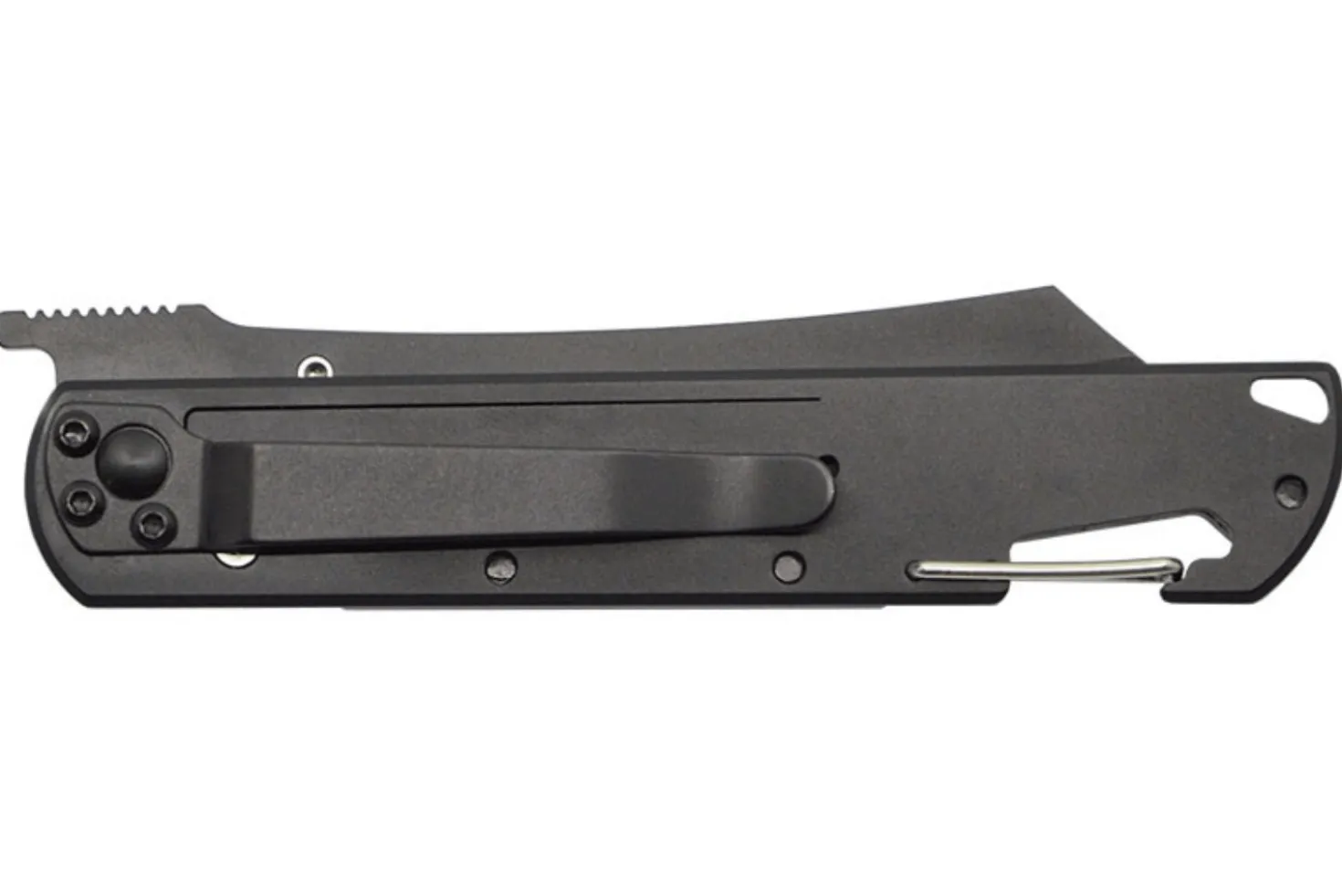 Couteau pliant LUG Higo Titanium LUSP3THRG manche en acier et G10 gris et rouge 11cm