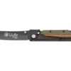 Couteau pliant LUG Higo Titanium LUSP3THOK manche en acier et G10 Kaki et orange 11cm