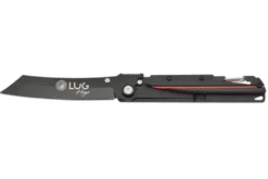 Couteau pliant LUG Higo Titanium LUSP3THRB manche en acier et G10 noir et rouge 11cm