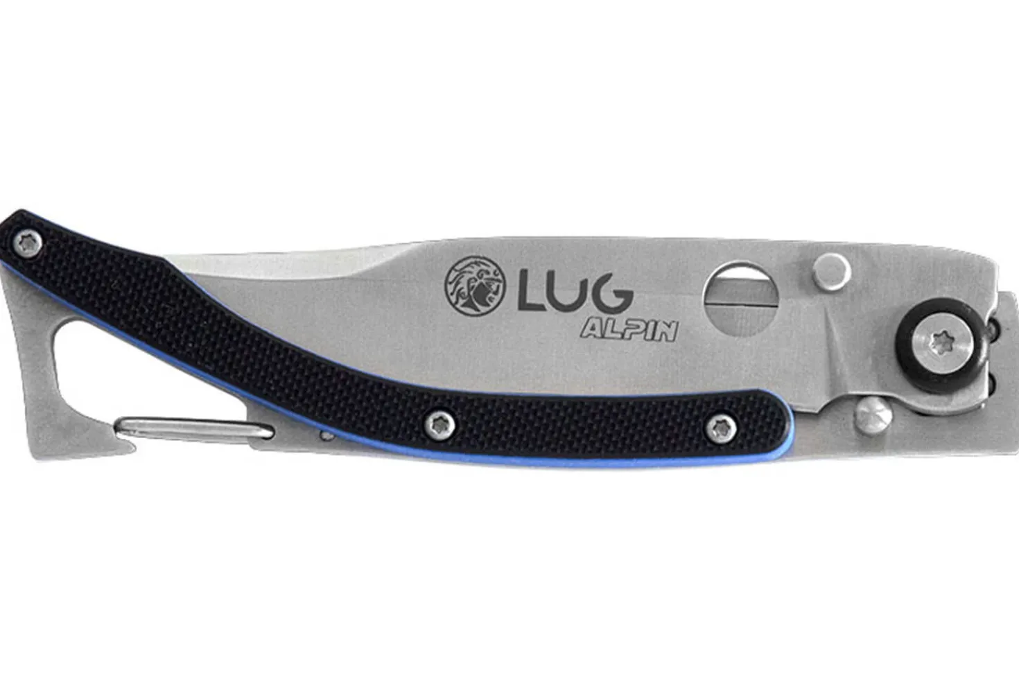 Couteau pliant Lug SP1SBB manche en G10 11cm noir et bleu avec clip