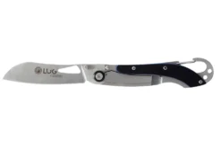 Couteau pliant LUG SP2SBB noir et bleu manche en G10 et acier 11,6cm avec mousqueton