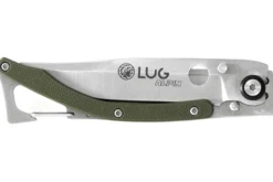 Couteau pliant Lug SP1SK kaki manche en G10 et acier 11cm avec clip