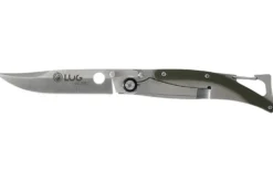 Couteau pliant Lug SP1SK kaki manche en G10 et acier 11cm avec clip