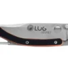 Couteau pliant LUG SP1SOB noir et orange manche en G10 et acier 11cm avec clip