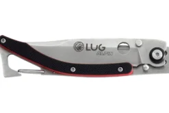Couteau pliant LUG SP1SRB noir et rouge manche en G10 et acier 11cm avec clip