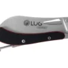 Couteau pliant LUG SP2SRB noir et rouge manche en G10 et acier 11,6cm avec mousqueton