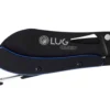 Couteau pliant LUG SP2TBB noir et bleu manche en G10 et acier 11,6cm avec mousqueton