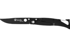 Couteau pliant Lug SP1TB noir mat manche en G10 et acier 11cm avec clip