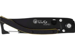 Couteau pliant Lug SP1TJN manche en G10 noir et jaune 11cm avec clip