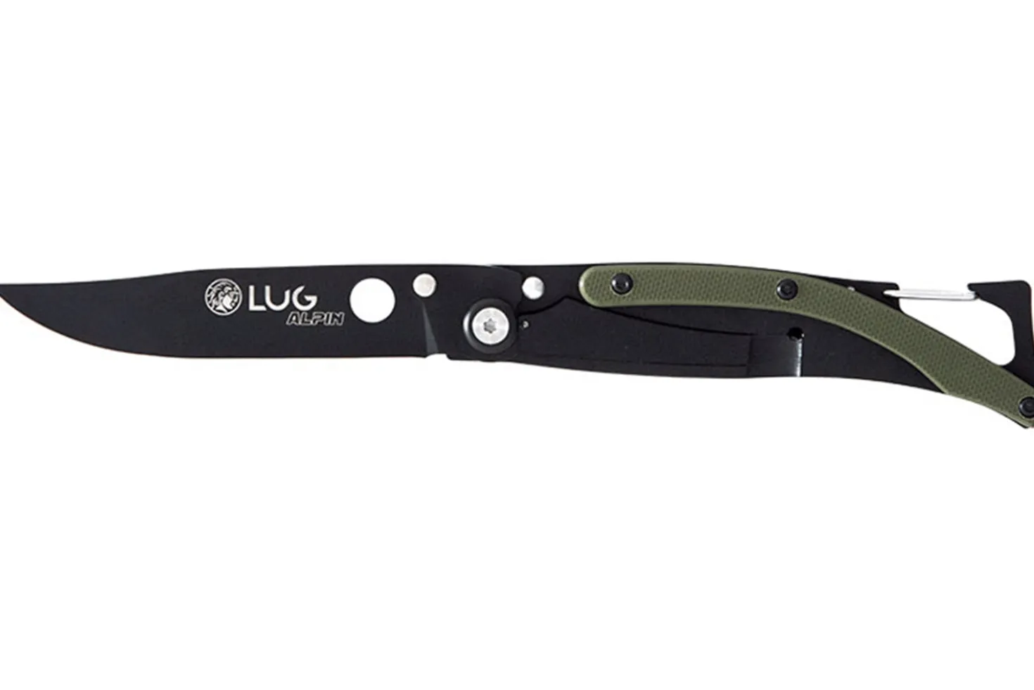 Couteau pliant Lug SP1TK noir mat kaki black titanium 11cm avec clip