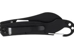 Couteau pliant LUG SP2TOB noir et orange manche G10 et acier 11,6cm avec mousqueton