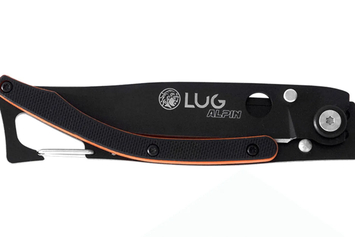 Couteau pliant Lug SP1TOB noir mat et orange black titanium 11cm avec clip
