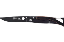 Couteau pliant Lug SP1TOB noir mat et orange black titanium 11cm avec clip