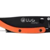 Couteau pliant Lug SP1TO noir mat et orange black titanium 11cm avec clip