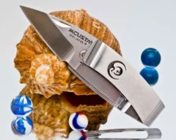 Couteau pliant MCUSTA Kamon MC-83 tout acier motif Grue 7.5cm