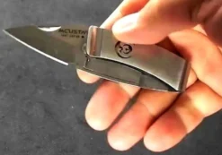 Couteau pliant MCUSTA Kamon MC-83 tout acier motif Grue 7.5cm