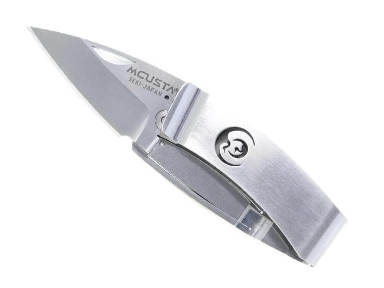 Couteau pliant MCUSTA Kamon MC-83 tout acier motif Grue 7.5cm