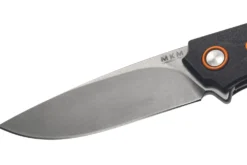 Couteau pliant MKM Arvenis By FOX knives MK.FX01MGOR manche G10 noir/Alu orange 12cm+ étui
