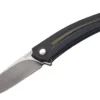 Couteau pliant MKM Arvenis By FOX Knives MK.FX01MGGR manche en G10 noir/Alu vert 12cm + étui