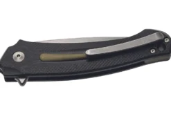 Couteau pliant MKM Arvenis By FOX Knives MK.FX01MGGR manche en G10 noir/Alu vert 12cm + étui