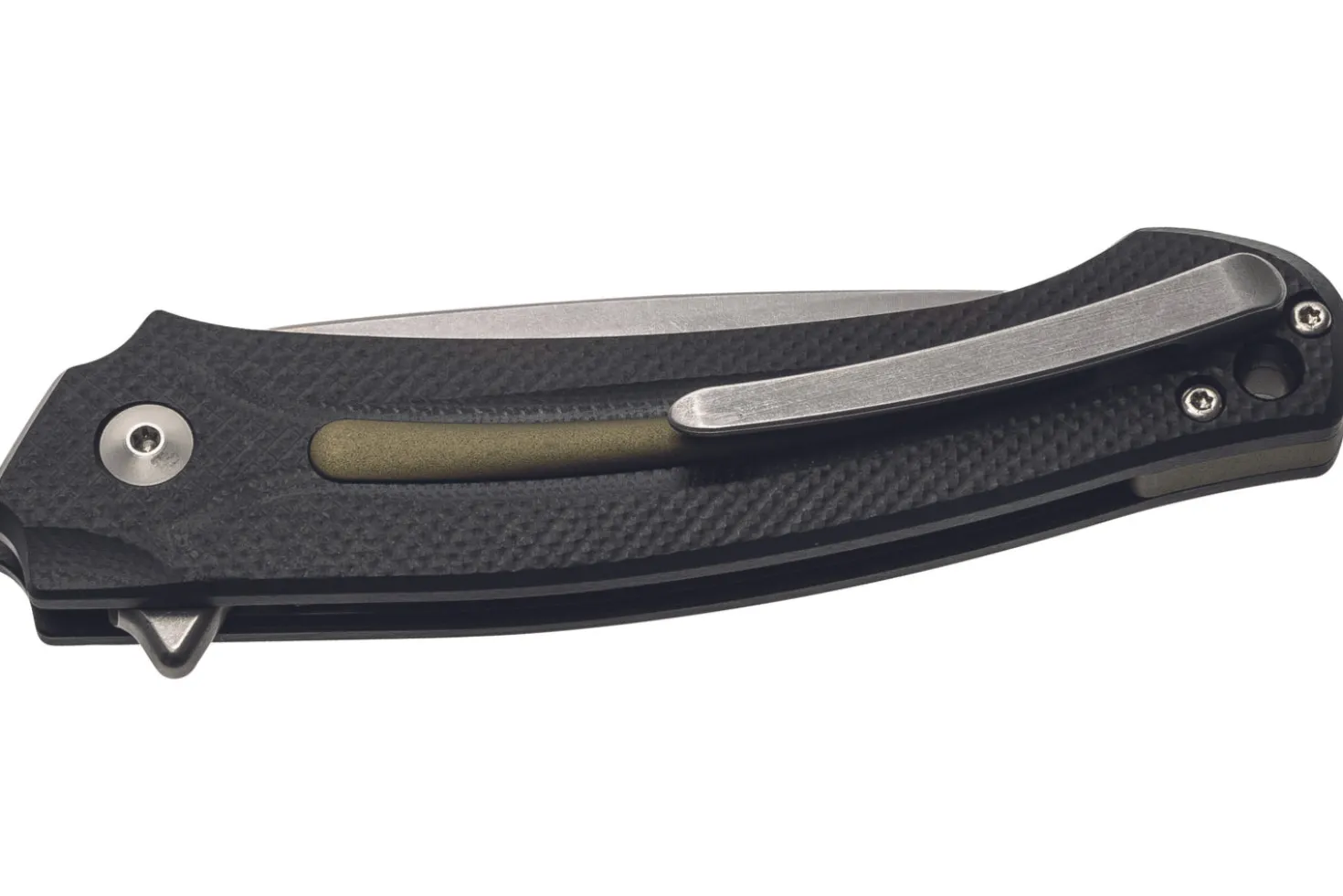 Couteau pliant MKM Arvenis By FOX Knives MK.FX01MGGR manche en G10 noir/Alu vert 12cm + étui
