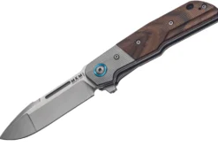 Couteau pliant MKM Clap By LionSteel MK.LS01ST manche en bois de Santal + mitre titanium 11cm + étui