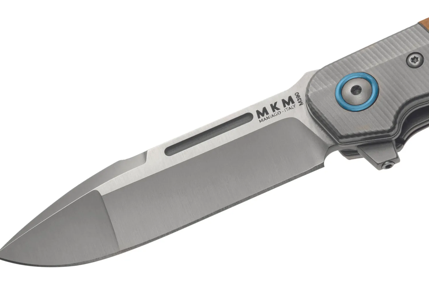 Couteau pliant MKM Clap By LionSteel MK.LS01OT manche Olivier/Titanium 11cm + étui
