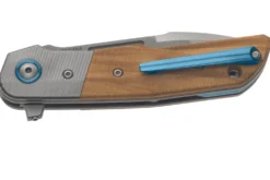 Couteau pliant MKM Clap By LionSteel MK.LS01OT manche Olivier/Titanium 11cm + étui