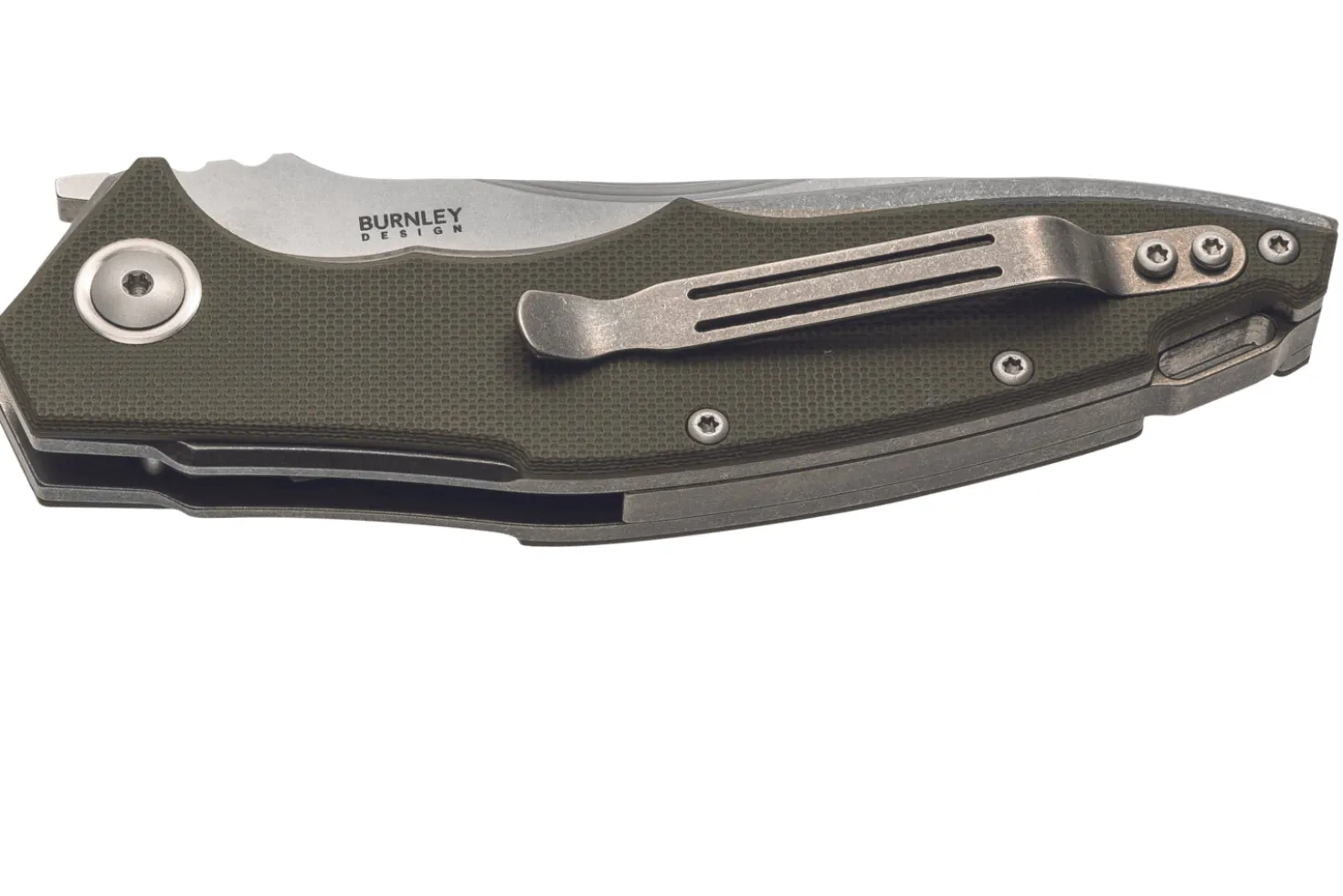 Couteau pliant MKM Raut By Viper MK.VP01GFGR manche en titanium/G10 vert 12cm front flipper + étui
