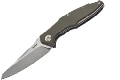 Couteau pliant MKM Raut By Viper MK.VP01GFGR manche en titanium/G10 vert 12cm front flipper + étui