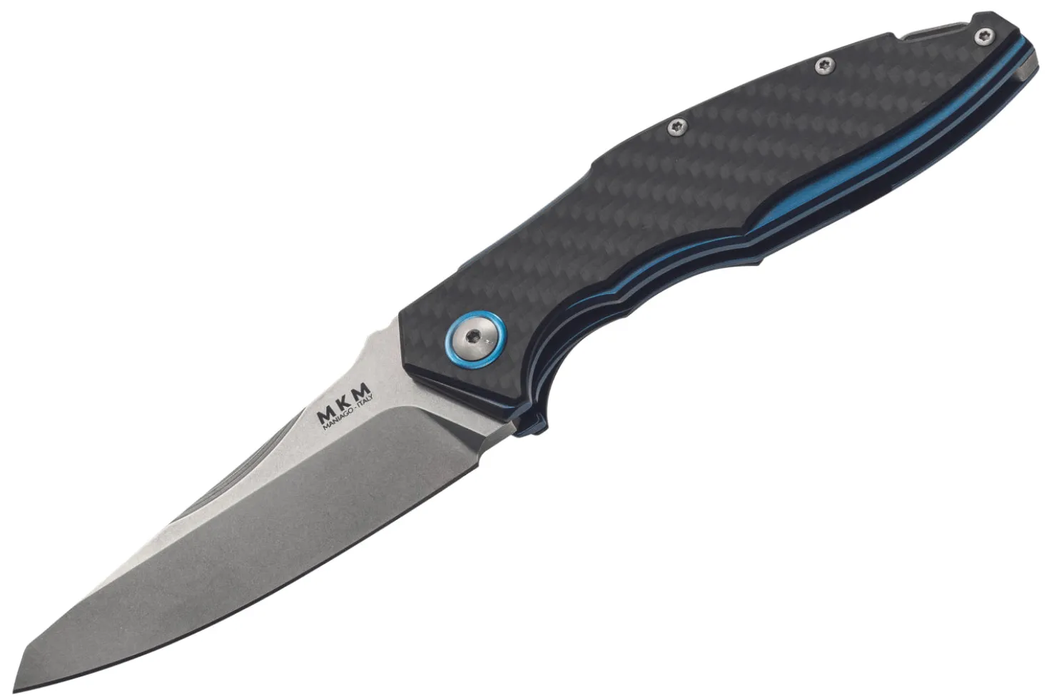 Couteau pliant MKM Raut By Viper MK.VP01CF manche en titanium 12cm front flipper + étui